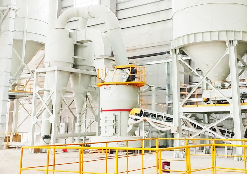 Industrial grinding mill processing minerals in a South African plant