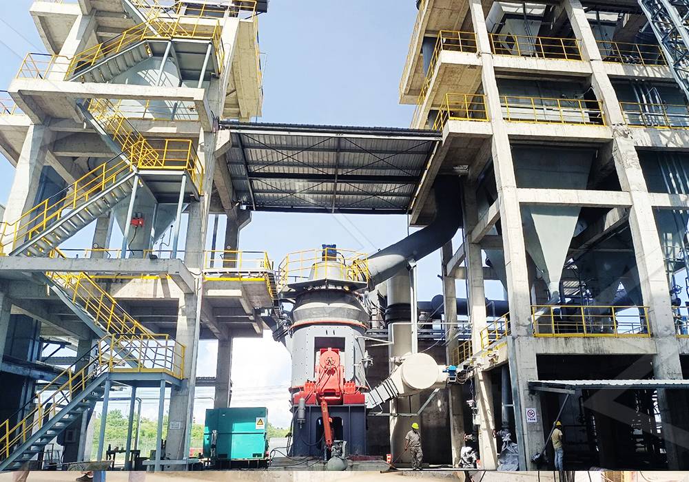 Industrial grinding plant with vertical roller mills