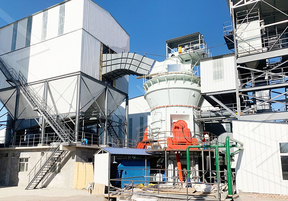 Steel plant water slag pile being processed