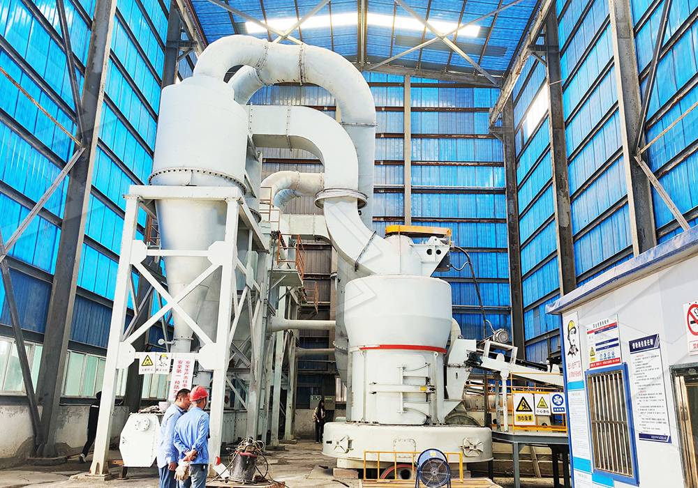 Industrial Raymond Mill in a mineral processing plant