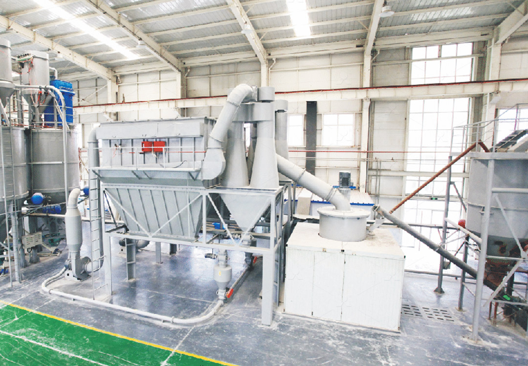 MW Ultrafine Grinding Mill by Liming showing the main grinding chamber and pulse dust collector