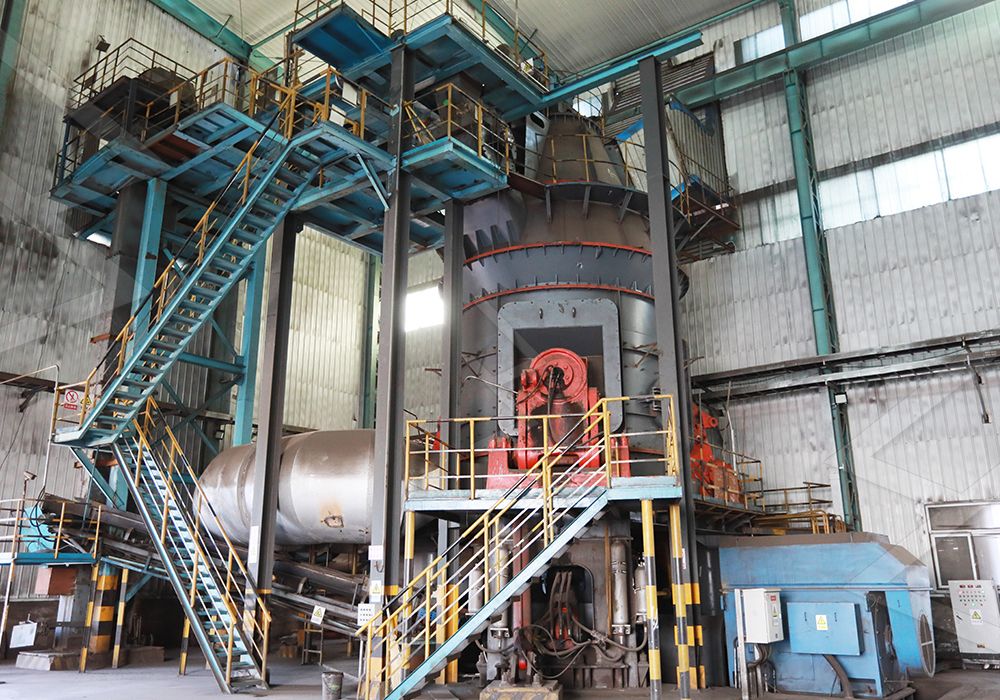Vertical mill grinding roller and ring design for efficient lingmei sand grinding