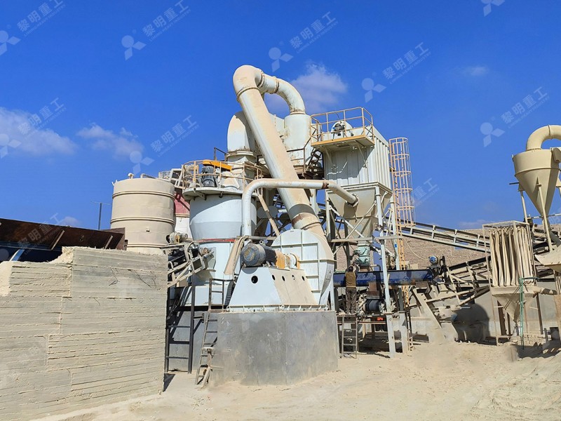 Modern powder coating production line with advanced grinding mill equipment showing conveyor and collection system
